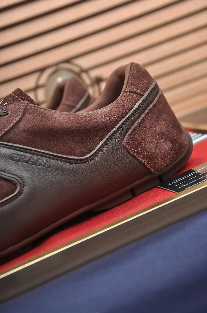 Men's shoes 💰560💶【PRADA】Couple's casual shoes, originally developed 1:1, made of high-mercerized cowhide with imported cowhide, silk sheepskin lining, rubber outsole, comfortable and soft on the feet, size for women: 35 to 41. Male 38 to 48💰🔥🔥🔥🔥🔥